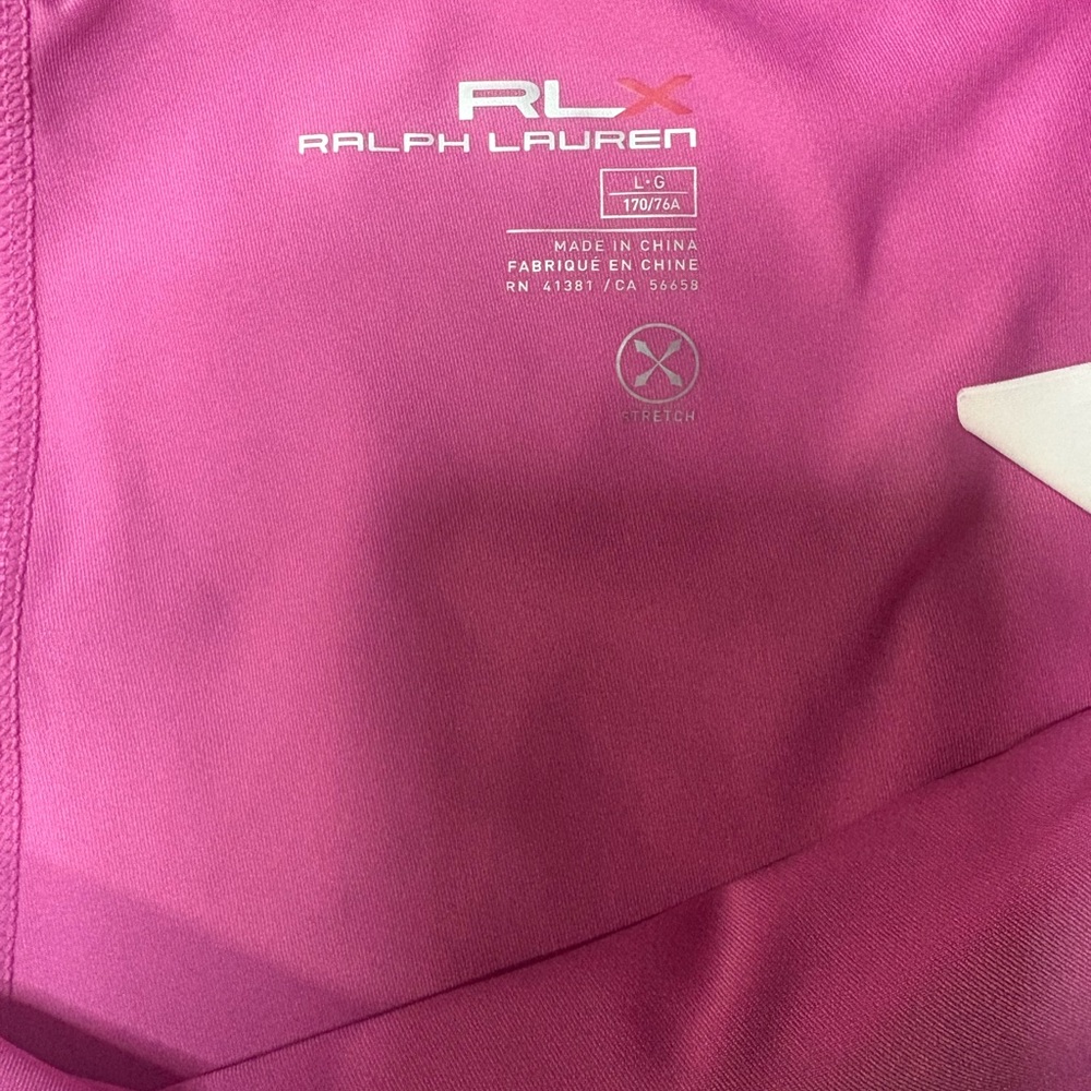 RLX Ralph Lauren Pink Golf Skort Women’s L  Athletic Tennis Skirt Built-In Short - Picture 6 of 11